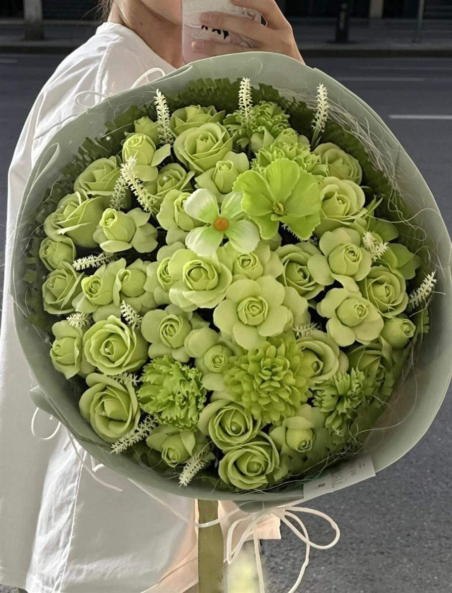 Bó Matcha Rose